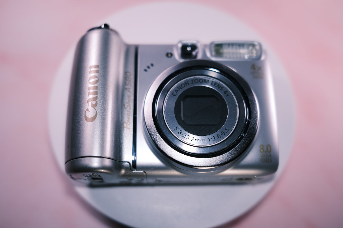 Canon PowerShot A580 8.0MP Digital Camera - Silver